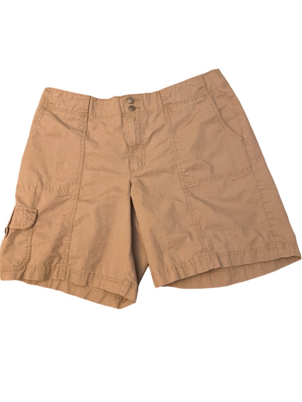 Women's Eddie Bauer Brown Mercer Fit Cargo Shorts Size 12